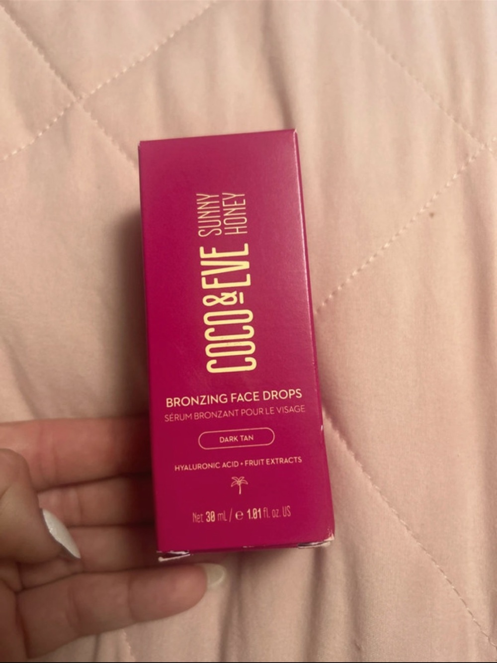 Sunny Honey Bronzing Face Drops - Dark Tan (Pink Packaging)